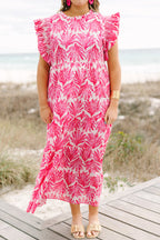 Running Through The Meadows Dress, Fuchsia