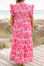 Running Through The Meadows Dress, Fuchsia