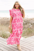 Running Through The Meadows Dress, Fuchsia