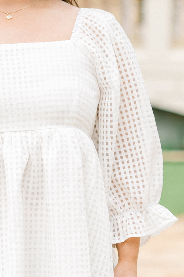 Running Through The Garden Dress, Off White