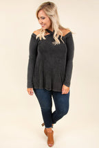 Anything But Basic Top, Charcoal