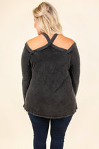 Anything But Basic Top, Charcoal