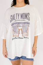 Salty Moms Club Boyfriend Tee, Ivory