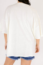 Salty Moms Club Boyfriend Tee, Ivory