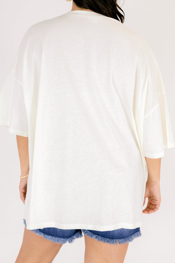 Salty Moms Club Boyfriend Tee, Ivory