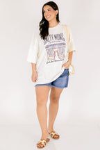 Salty Moms Club Boyfriend Tee, Ivory