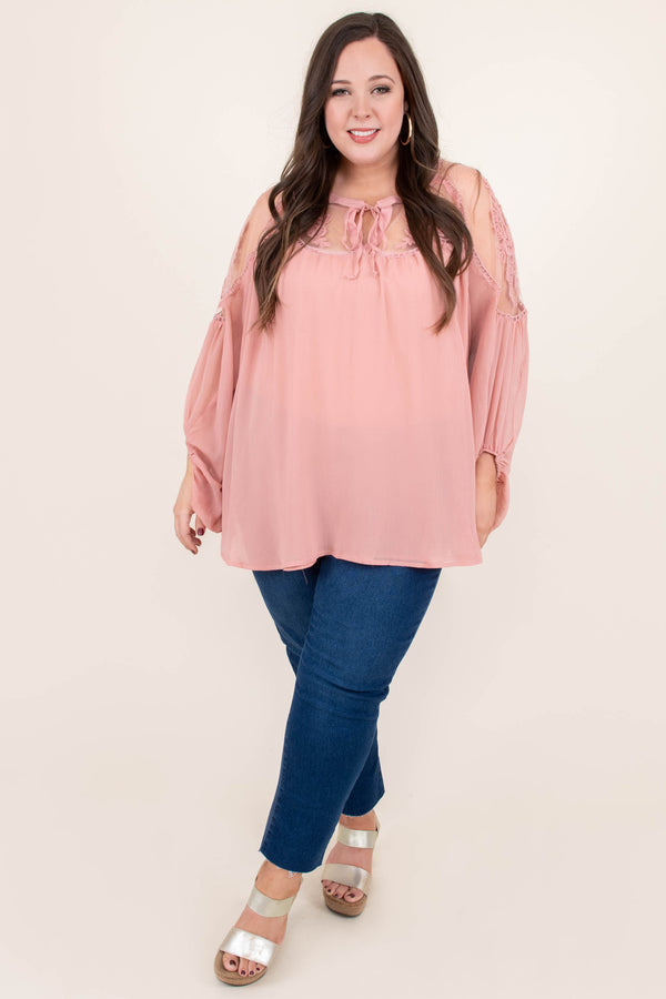 Say Something Blouse, Blush