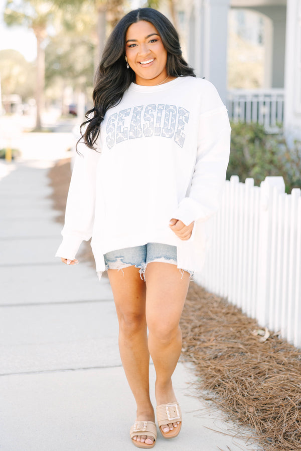 Seaside Season Comfy Crew, Ivory