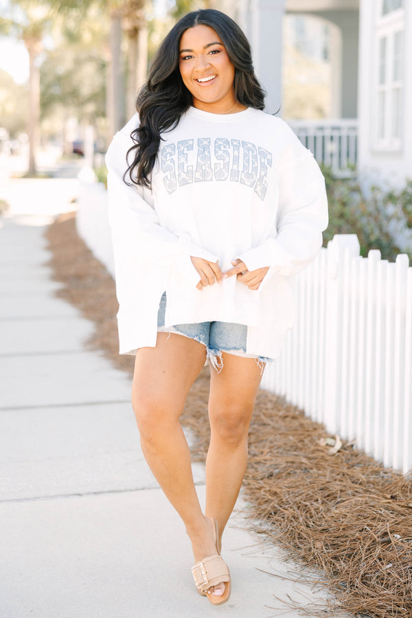 Seaside Season Comfy Crew, Ivory