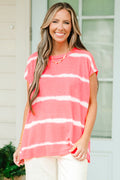 A Grand Throwback Top, Neon Pink