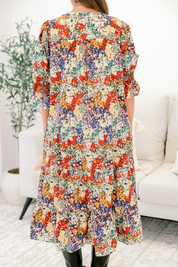Siehe The Truth Dress, Schwarzes Blumenmuster