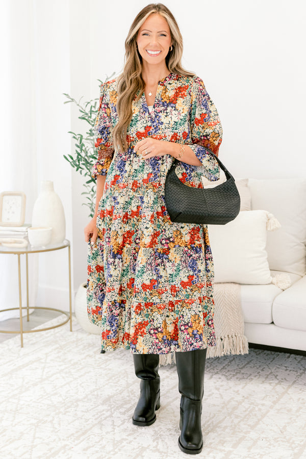 Siehe The Truth Dress, Schwarzes Blumenmuster