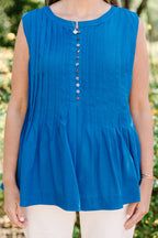 Seeing Stars Ahead Top, Blue