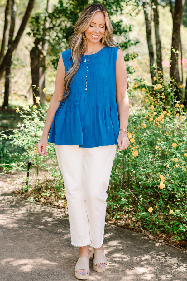 Seeing Stars Ahead Top, Blue