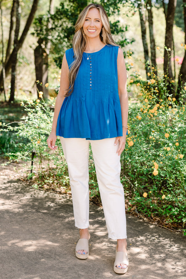 Seeing Stars Ahead Top, Blue