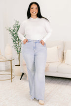 Set For The Holidays Jeans, Light Wash