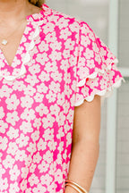 Setting The Scene Top, Hot Pink