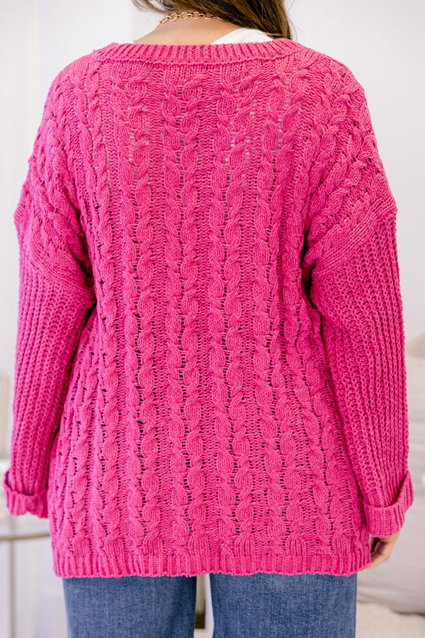 Settling In Sweater, Pink