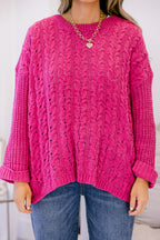Settling In Sweater, Pink