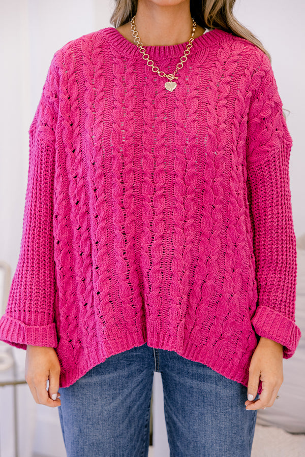 Settling In Sweater, Pink