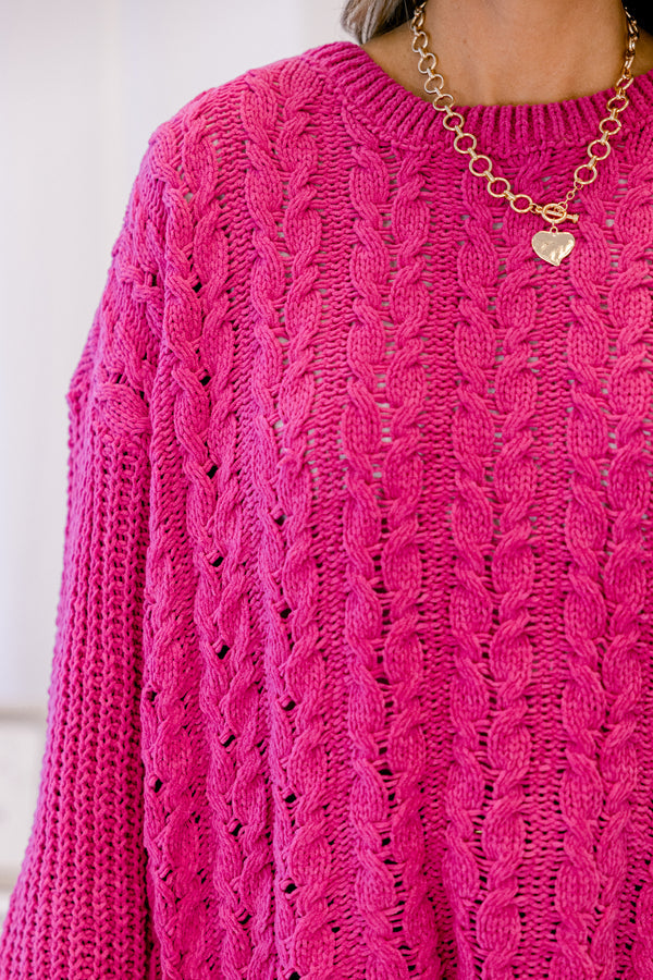 Settling In Sweater, Pink