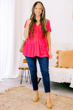 She Belongs To Me Top, Fuchsia
