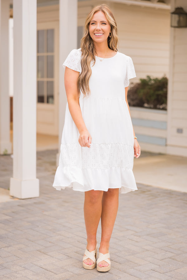 She's A Diamond Dress, White