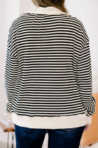 She's An Academic Pullover, Ivory-Black