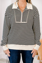 She's An Academic Pullover, Ivory-Black