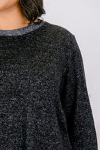 Shining Memories Top, Heather Black