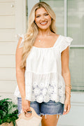Sidewalk Cafe Top, White