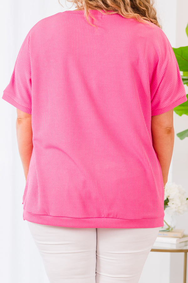 Simple As Can Be Top, Pink