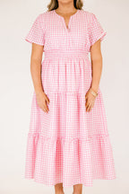 Kleid „Simple Intentions“, rosa Vichy-Karo