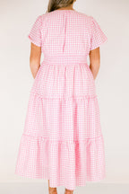 Kleid „Simple Intentions“, rosa Vichy-Karo