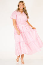 Kleid „Simple Intentions“, rosa Vichy-Karo