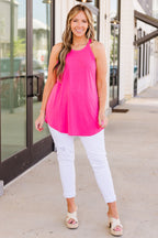 Simply Elegant Tank, Fuchsia