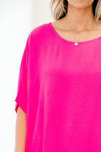 Simply Modern Top, Barbie Pink