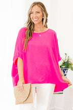 Simply Modern Top, Barbie Pink