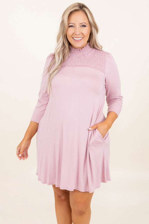 Simply Southern Dress, Dusty Pink
