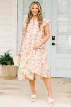 Simply The Vibe Midi Dress, Pink