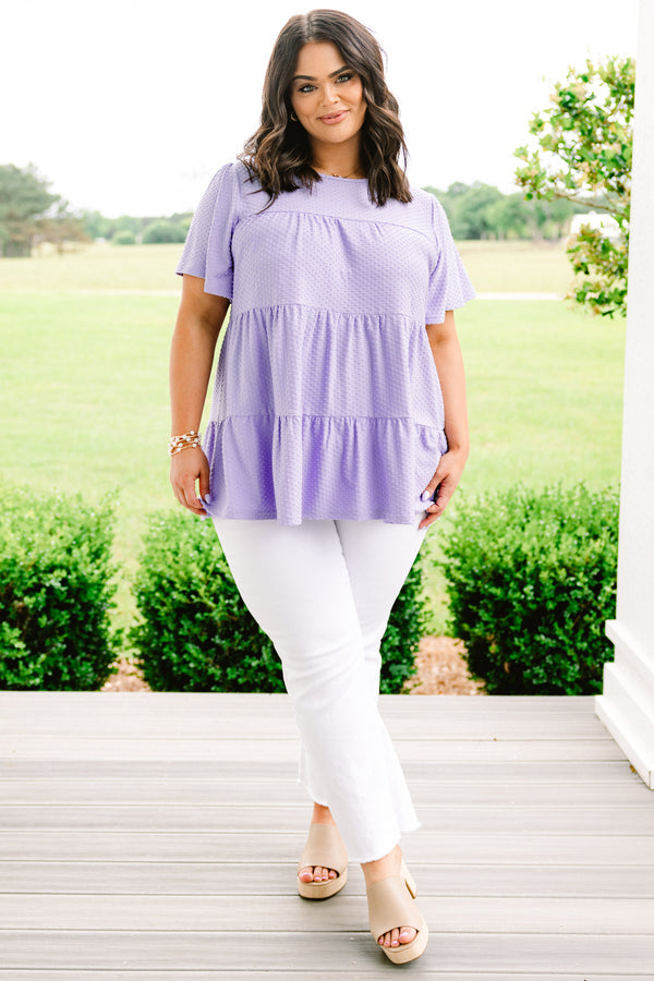Sincerest Heart Top, Purple