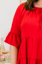 Siren Song Top, Red