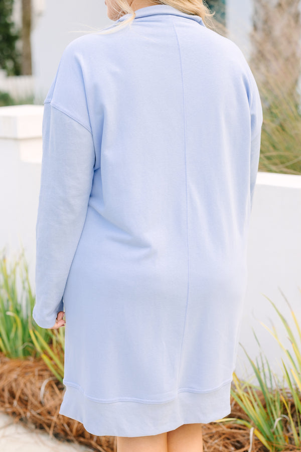 Slow It Down Kleid, Hellblau