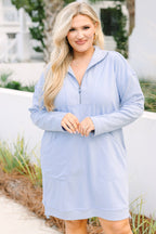 Slow It Down Kleid, Hellblau