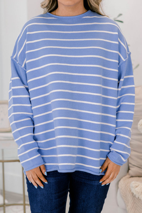 Schlafparty-Zeit Pullover, Blau