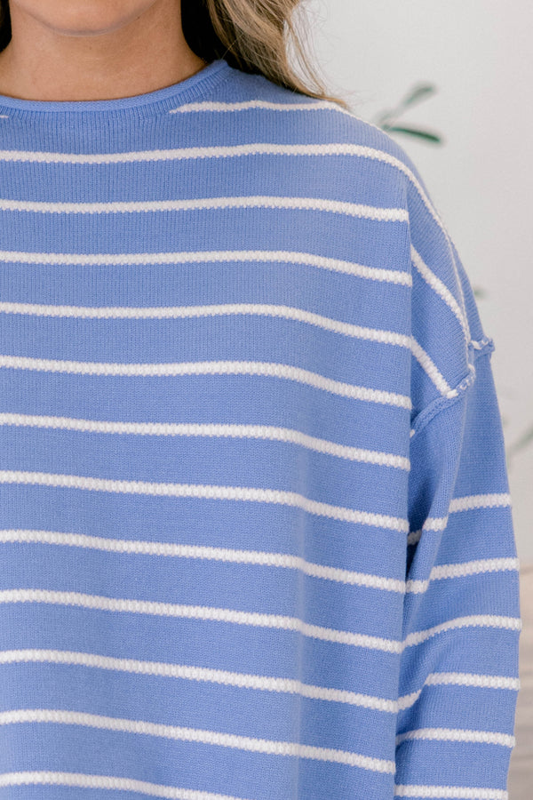 Schlafparty-Zeit Pullover, Blau