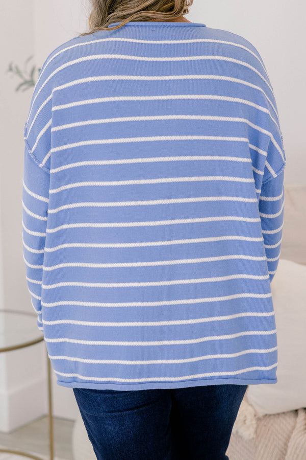 Schlafparty-Zeit Pullover, Blau