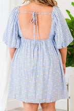 Small Town Sweetheart Dress, Blue