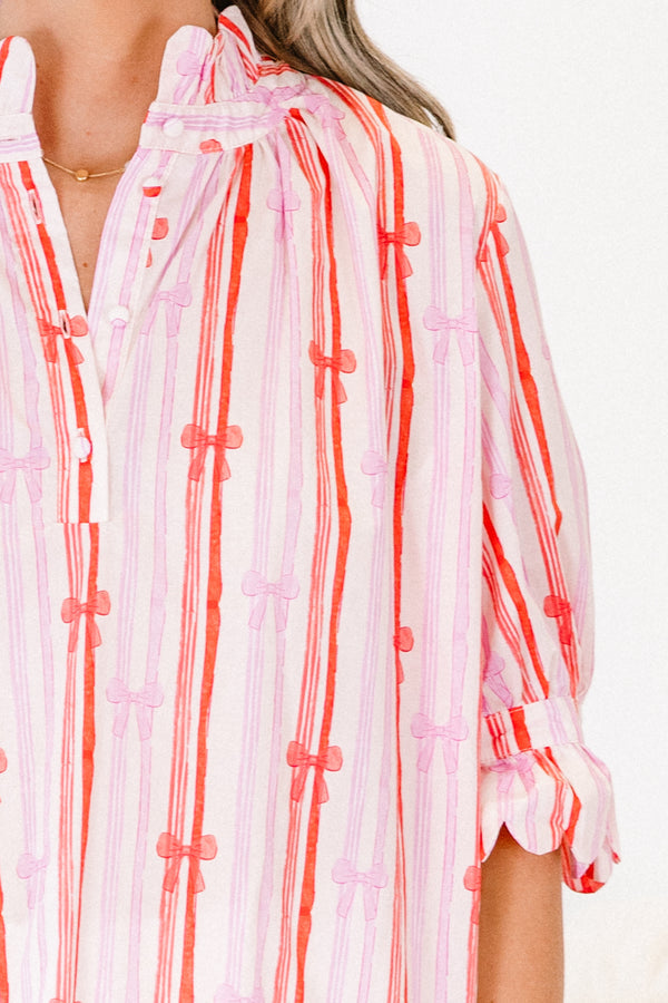 So Lost Top, Pink Bow