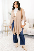 Softly Stated Poncho, Almond